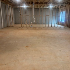 Atlanta empty basement after cleanout
