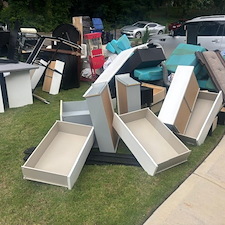 Atlanta property cleanout debris