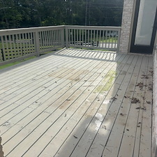 Atlanta rental property deck cleanup